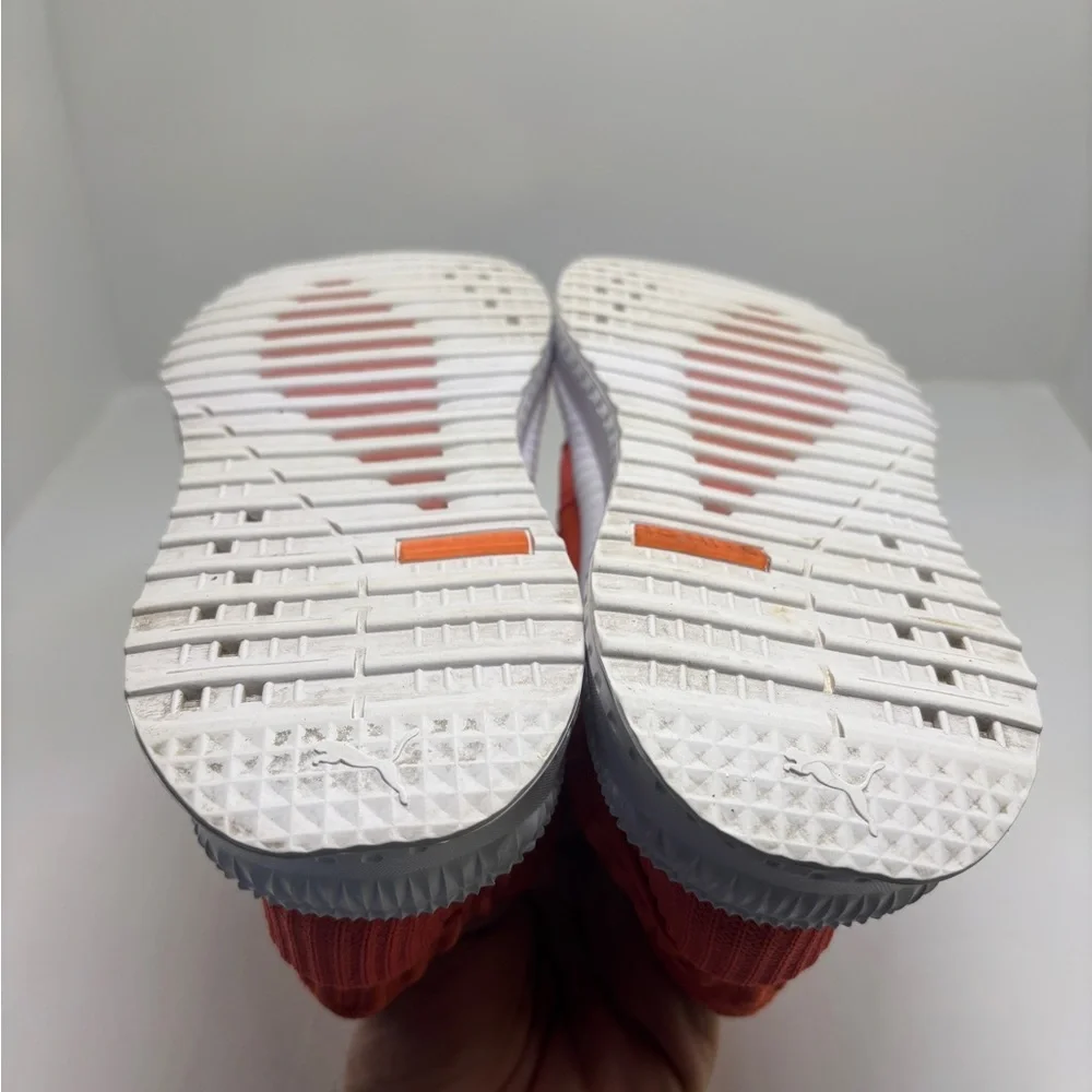 Puma Ignite Flash Evoknit Running Shoes Women's Size 9 Orange Knit Athletic Shoe - Picture 11 of 13